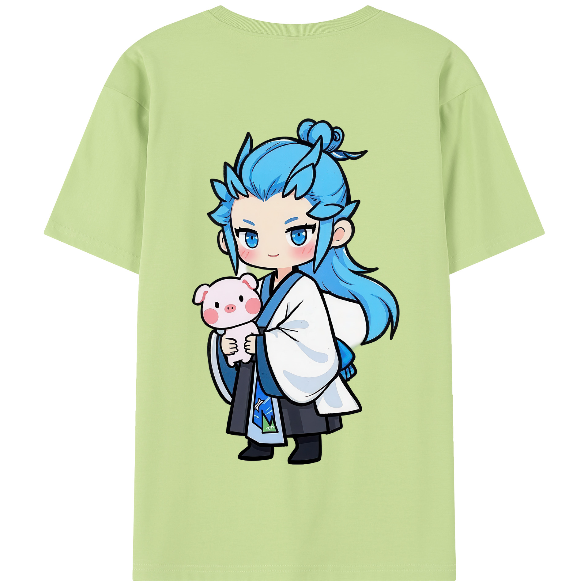 （画像用） Ne Zha 2 ナタ 魔童の大暴れ 綿100％半袖Tシャツ（背面プリント）